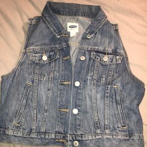 Old navy denim vest